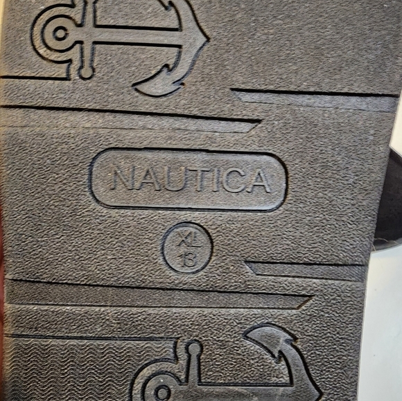 NAUTICA men's Black Slides size XL (13) - Picture 4 of 11